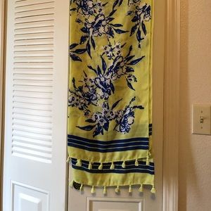 Talbots floral scarf